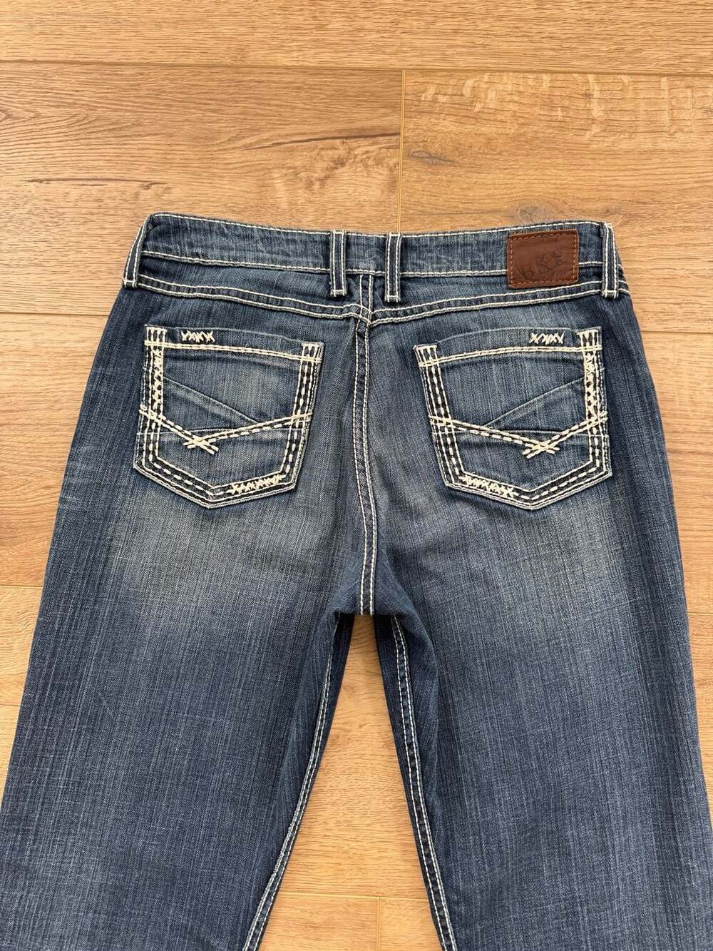 BKE Taylor Bootcut Jeans Women’s 29R Dark Wash Stretch Mid Rise Classic Denim - Picture 14 of 16